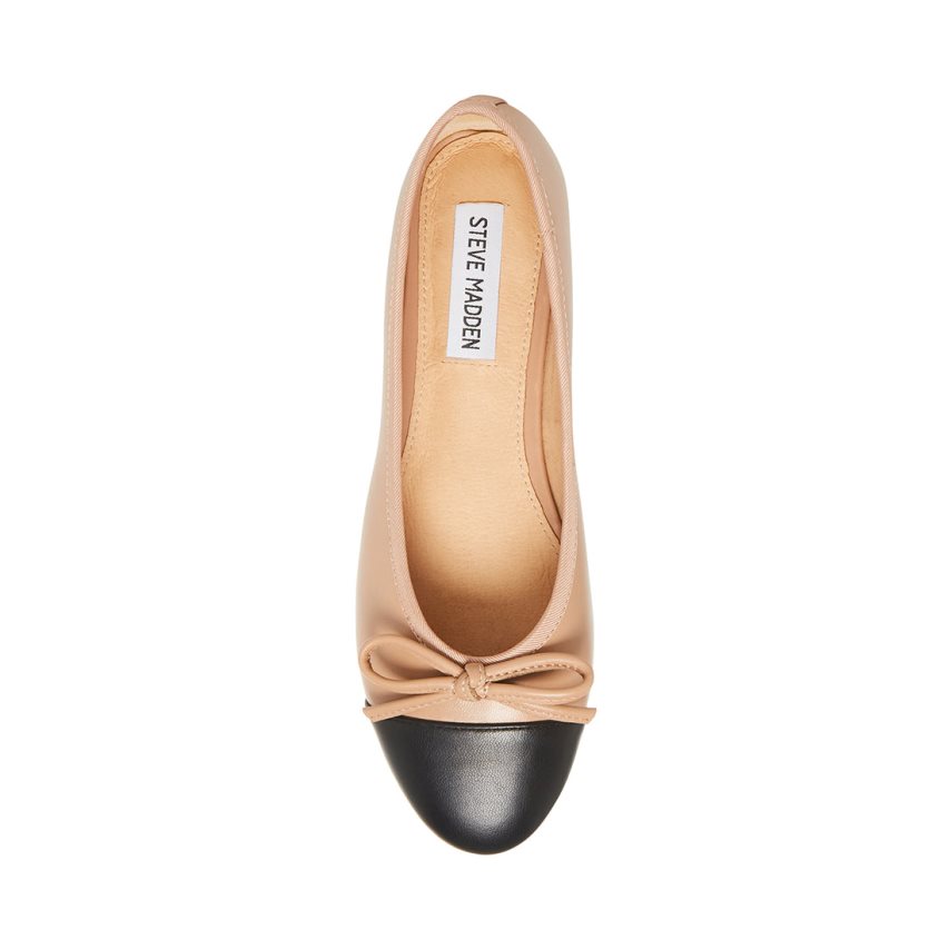 Ballerinas Steve Madden Ellison Natural Mujer Beige | ES RB462S